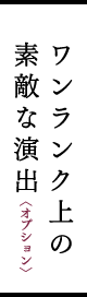 ワンランク上の素敵な演出〈オプション〉